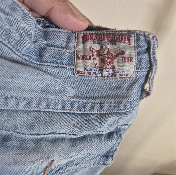 True Religion Light Blue Flare Jeans - Picture 6 of 11